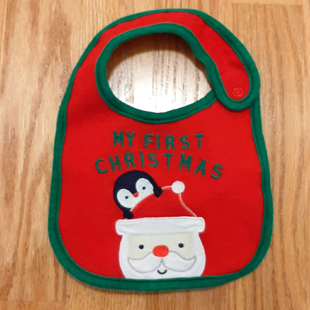 My First Christmas Bib